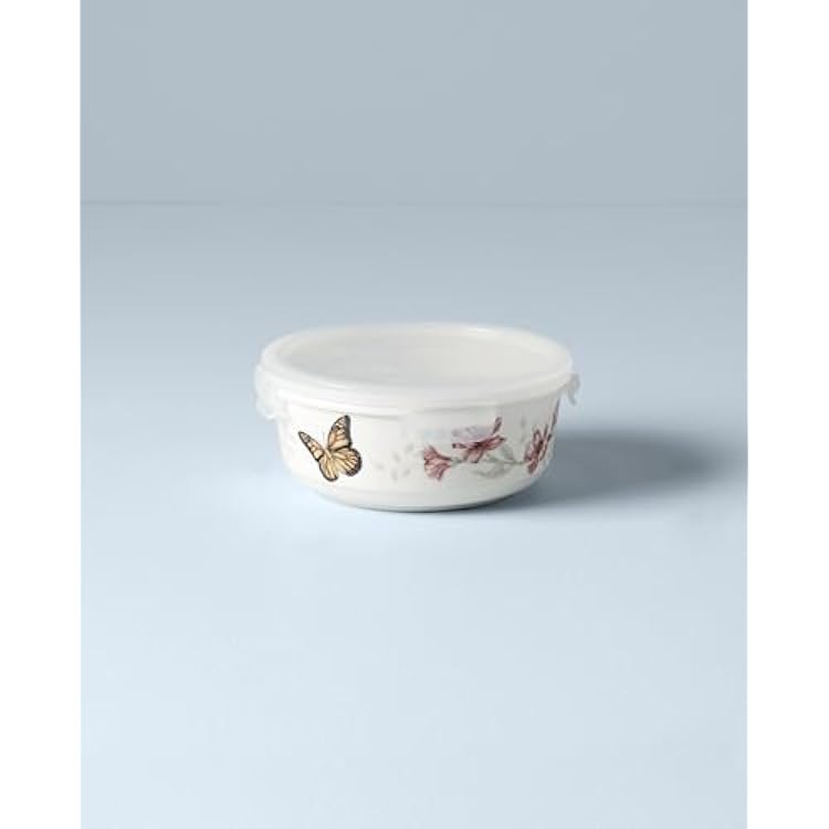 Lenox 824646 Butterfly Meadow Serve & Store Container, Small Container 6.25D x 2.75H