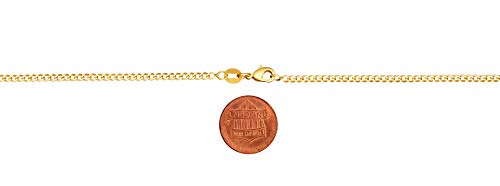 Barzel 18K Gold Plated Curb/Cuban Link Gold Chain Necklace 2Mm, 3Mm, 4Mm, 5Mm For Women Or Men - Made In Brazil (20 Inches, 3Mm Gold) #TOP5