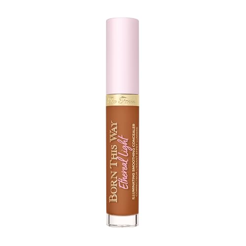 Too Faced Born This Way Ethereal Light Illuminating Smoothing Concealer | With Hyaluronic Acid, Conceals + Brightens Dark Circles, Non-Creasing + Waterproof, 0.16 Fl Oz, Caramel Drizzle