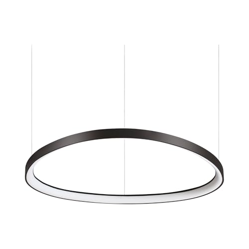 Plafonnier LED Suspendu GEMINI DALI Luminaire Noir Grand Salon 81cm