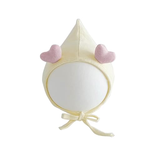 Pointy Top Baby Hat Soft and Warm Newborns Bonnet Love Heart Decors Infant for 3-12 Month Boy and Girls