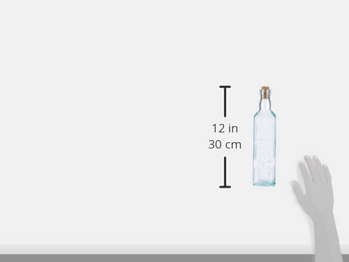 Bormioli Rocco Country Home Fiori Bottle, 18-1/2-Ounce, Clear, Glass #TOP2