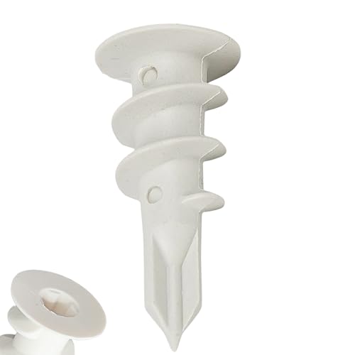 IBRIQO® Taco de Nylon 15×33 mm para Placas de Cartón Yeso (Pladur) | Fijación Sin Taladro | Alta Sujeción, Premontaje Rápido | Taco Autoperforante | Anclaje Yeso Laminado (15x33 MM, 25, Unidad)