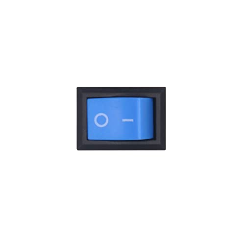 Image of Electronic spices Small Mini Boat Snap-in 2-Pin Plastic On /Off Rocker Switch Button (100psc) (BLUE)