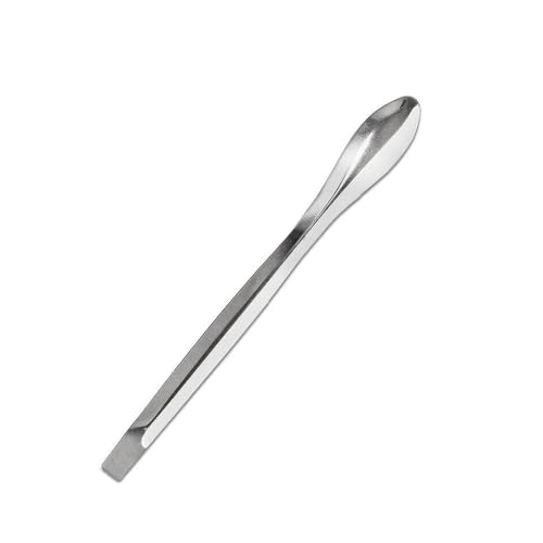 1x10.5cmStainless Steel Spoon Lab Spatula Scoop Laboratory Tiny Sampling Spoons