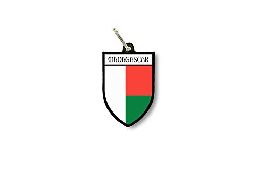 Porte cles clefs cle Drapeau Collection Ville Blason Madagascar malgache