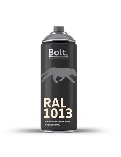 Spray Bolt Premium Acrílico Brillante Ral 400 Ml (RAL 1013 Blanco perla)