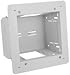 Hubbell-Wiring NSAV62M Powder Coated Cold Rolled Steel Flat Panel Connection 2-Gang In-Wall Enclosure 6.5 Inch x 7.92 Inch x 3.37 Inch White netSELECT FPTV