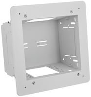 Hubbell-Wiring NSAV62M Powder Coated Cold Rolled Steel Flat Panel Connection 2-Gang In-Wall Enclosure 6.5 Inch x 7.92 Inch x 3.37 Inch White netSELECT FPTV