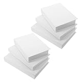 FONDOTIN 6 Piezas Libros Decorativos Falsos Blancos Apilables para Decoración de Estanterías y Chimeneas Estilo Moderno Rústico Libros de Imitación sin Texto para Exhibición Mesa de Café y