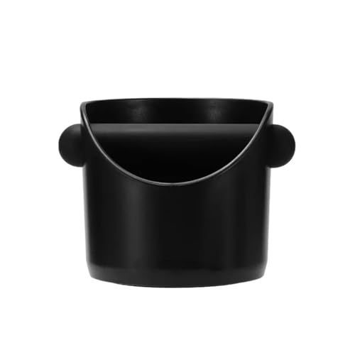 Abklopfbehälter Für Siebträger Kaffeesatz-Pulvereimer, Griff for Haushaltsmaschinen, Abklopfbehälter, Organizer, Abs-Schlitz, Abfall-Schlagsäcke, Recyclingbehälter(Black)