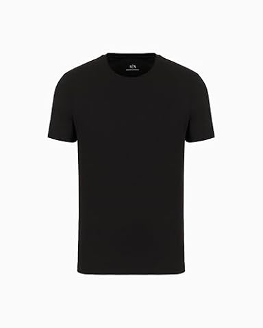 Armani Exchange Koszulka męska Pima Small Logo, czarny, XL