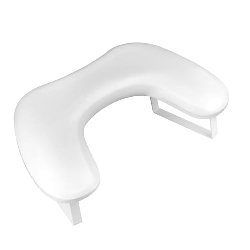 Coussin de manucure incliné blanc repose-main ergonomique en cuir PU table ongle