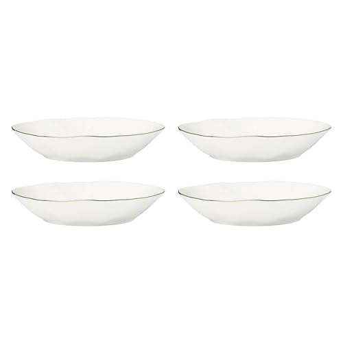 Lenox 899193 Blue Bay White Pasta Bowls, Set Of 4, Service For 4