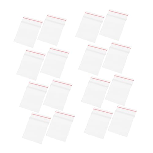 Kisangel 100pcs Mini Self-seal Bags Dollhouse Mini Pouches Organizing Storage for Travel Home Strong Seal Lightweight