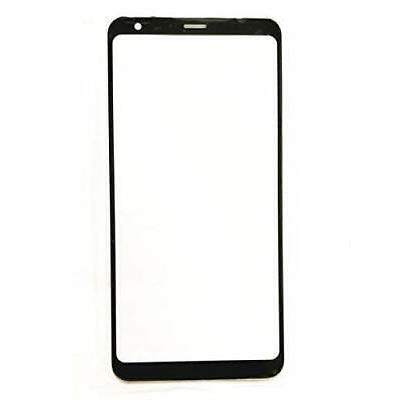 TheCoolCube Outer Front Screen Glass Lens Cover with OCA Compatible with LG Stylo 5 Q720 LM-Q720CS Q720VSP 6.2 inch (NOT Include LCD and Touch digitizer) (Black)