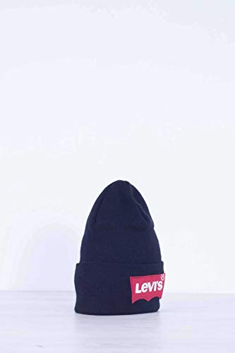 Levi's Oversized Batwing Beanie bonnet en maille noir pour homme - 4