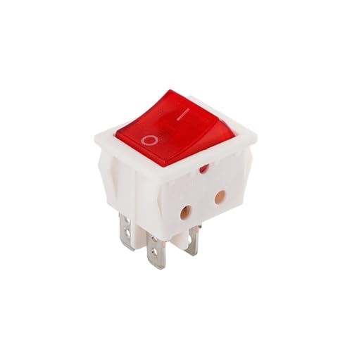 Interrupteur à bascule KCD4 4P LED verte 30A 250V en contact argent - 4