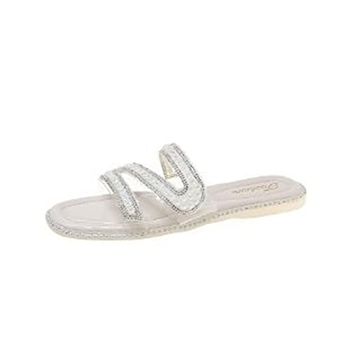 Sandales pour femmes et pantoufles d'été légères à bout ouvert pour les loisirs