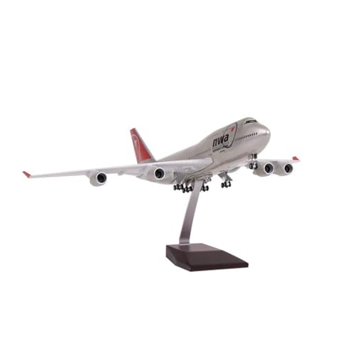 Avión B747 Nwa a escala de resina para decorar despachos de pilotos y salones de entusiastas
