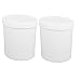 New Lon0167 1000ml HDPE Featured Plastic Wide Mouth reliable efficacy Round Laboratory Experiment Bottle White 2pcs(id:72a cf d8 ba5)