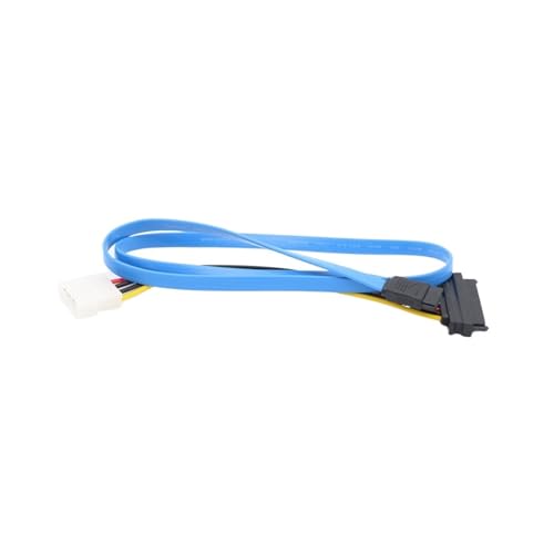 Cable adaptador SATA 7 Pin a S/AS 29 Pin con alimentación 4 Pin miniatura 4