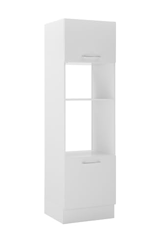 Stella Trading Turin Einbauschrank für Backofen und Mikrowelle in Weiß - Geräumiger Hochschrank Küchenschrank mit viel Stauraum - 60 x 211 x 57 cm (B/H/T) Stella Trading Turin Einbauschrank für Backofen und Mikrowelle in Weiß - Geräumiger Hochschrank Küchenschrank mit viel Stauraum - 60 x 211 x 57 cm (B/H/T)