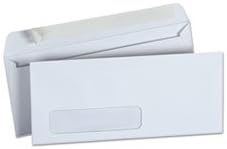 Pull & Seal Business Envelope, #10, Window, White, 500/Box