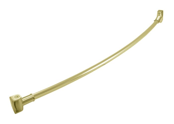 Curved Shower Rod - Decorative Finishes (Polished Brass, 60")