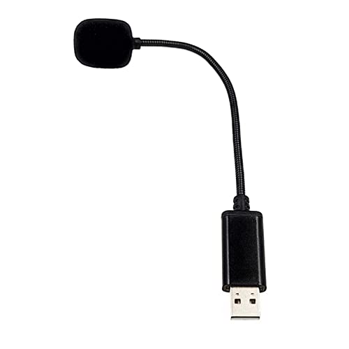 UNTERING Micrófono USB para laptop y computadora de escritorio con cuello de cisne para PC, Plug & Play, ideal para condensador, adaptador USB