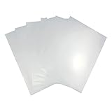 50 Sheets Glossy Pearl White Printable Vinyl Sticker Paper 8.5x11 inch Dries Quickly Waterproof Sticker Paper for Inkjet/Laser Printer