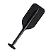 Telescopic Paddle, Rowing Oars Aluminum Kayak Oars Portable Small Boat Paddle for Kayak Canoe, Black, 53-108cm