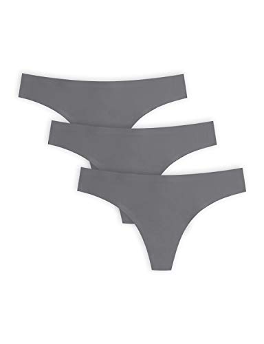 BUBBLELIME XS-XL Sport Thongs Panties_SET15 M_3 Pack Darkgray_Bonded