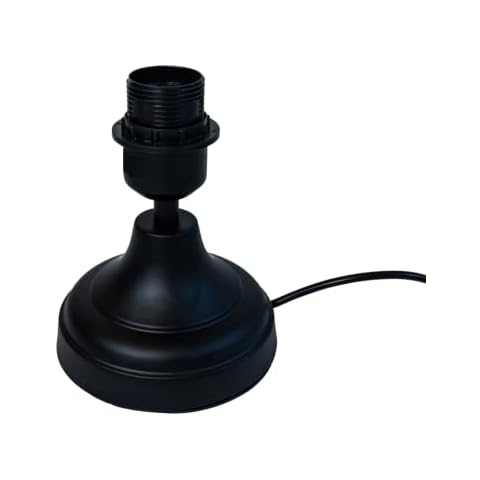 Matt Black E27 Industrial Vintage Retro Steampunk Base Table Lamp Light Bedside Cover