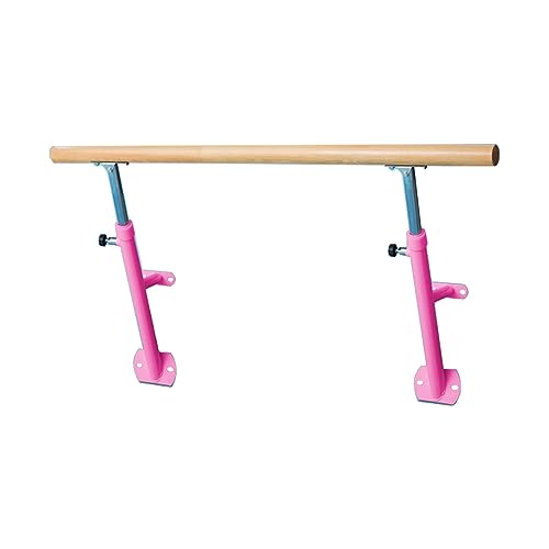 Barra da balletto regolabile da parete, in legno massello, resistente, per allenamento a casa, fitness e studi, ideale per stretching, flessibilità e allenamenti completi