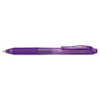Bolígrafo Gel Retráctil Pentel EnerGel-X 0.7mm Violeta miniatura 1