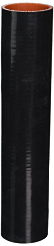 Image of HPS HTST-212-BLK Silicone High Temperature 4-ply Reinforced Tube Coupler Hose, 75 PSI Maximum Pressure, 12 inch Length, 2-1 /8 inch ID, Black