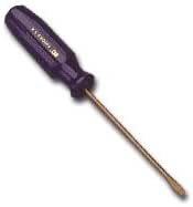 Performance Tool 1/4 X 4 Inch Slotted Screwdriver - Magnetic Tip Ergonomic Grip