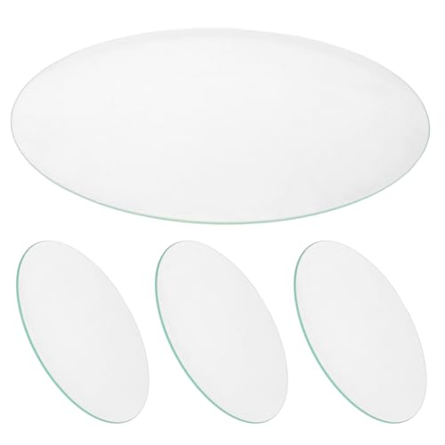 SOESFOUFU Palette en verre de 4 pièces pour le broyage des pigments : plateau broyeur manuel de 15 x 15 cm pour pigments minéraux, idéal pour la peinture à l'huile, l'aquarelle et la