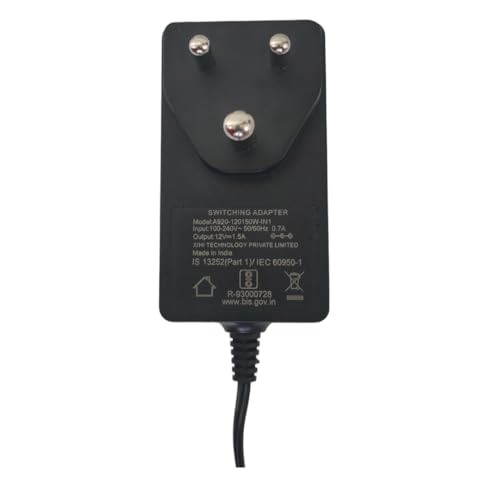 Image of Star Marketing 12V 1.5A Adapter (Model: A920-120150W-IN1), 5.5mm Outer /2.5mm Inner Plug, 100-240V AC-DC Charger for CCTV, DVR, Router, Modem, Punch Machine - Universal Power Supply.
