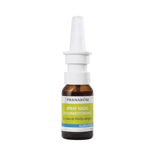 PRANAROM - Allergoforce - Spray Nasal Descongestionante - Con Aceites Esenciales Bio, Rinitis Alérgica Y Molestias Estacionales - 15ml