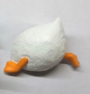 Imán Decorativo de Resina en Forma de Cola de Pato Blanco miniatura 1