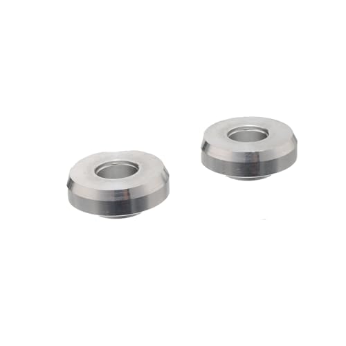 Zxturbi Bully 3/8 Zoll auf 14 mm Achsenadapter-Set (Paar) mit Unterlegscheiben, kompatibel mit BMX Park & Street Bikes, aus robustem 7075 Aluminium