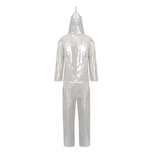 Adult Silver Man Outfit Top+Pants+Accessories4