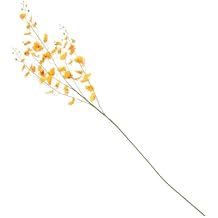 Long Stem Fake Orchid Flower Decor Artificial Oncidium for Vase Wedding Home Arrangement Flexible Faux Floral Accessory for Indoor Relaxing Atmosphere