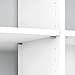 Bush Furniture Broadview 6 Cube, Home Office Storage Solution, Compact Shelving Unit for Workspace, Multi-Purpose Organizer for Books, 30W, Pure White