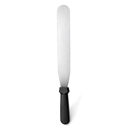 Image of New Star Foodservice Straight Icing Spatula, 10 Inch Blade, 15 Inch Overall, Bakery-Grade Stainless Steel Cake Decorating Spatula