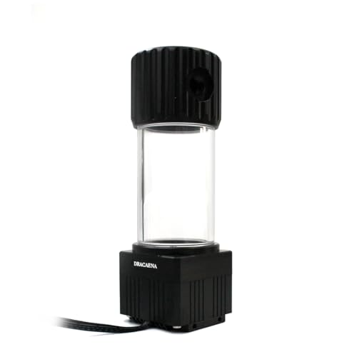 Image of Dracaena.io High Flow 780L /H PC Water Pump Reservoir Combo, 12V 18W Brushless Microprocessor Pump, 5-6m Head, G1 /4 inch Thread, Acrylic+POM Tank 200ml, 4-Pin Connector, Black