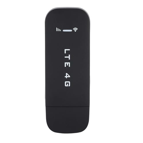 Akozon Mobile WiFi Hotspot, 4G LTE USB Portable Router Pocket Hotspot, USB WiFi Mobile Network Smart (with WiFi) 150 Mbps Travel Support FDD B1/B3