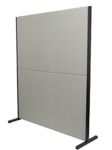 Piqueras y Crespo Modèle Valdeganga Paravent séparateur pour bureaux et centres de travail, amovible et avec structure de couleur noire En tissu ARAN